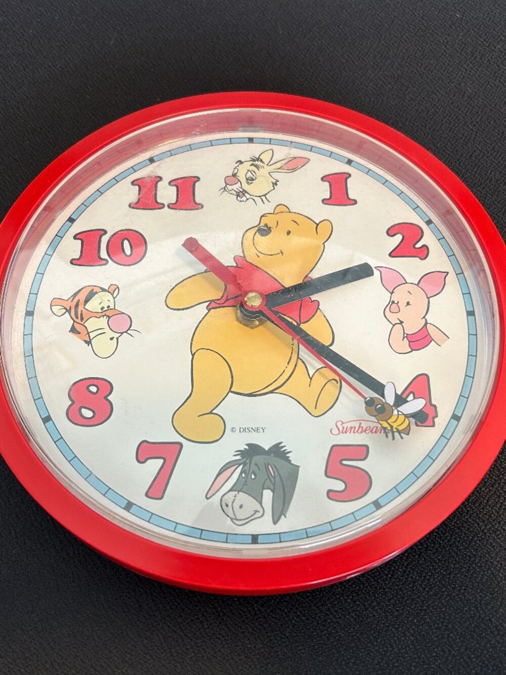 1991 Sunbeam Vintage Disney Winnie The Pooh Wall Clock